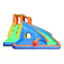 Serenelifehome Piscina Inflable Con Tobogán De Agua Tobogán