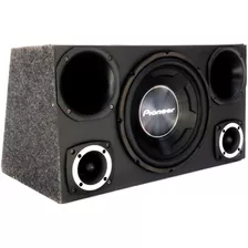 Caixa Trio Pioneer Completa Cara Preta + 2 Driver + 2 Tweete