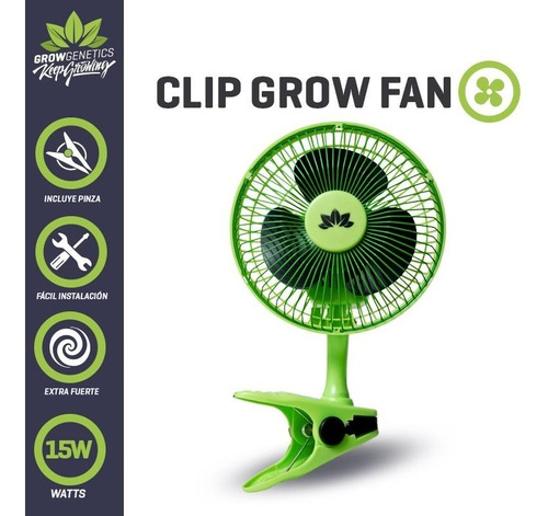 Ventilador Indoor Clip Grow Fan - Grow Genetics