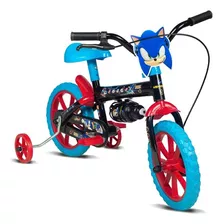 Bicicleta Infantil Sonic Aro 12 Preto E Azul - Verden