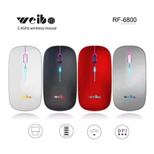 Mouse Raton Inalambrico Recargable Con Luz Bluetooth 