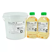 Resina Epóxica Para Tinajas Calientes Epoxy 670 Kit 6 Litros