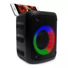 Caixa De Som Bluetooth Portátil C/ Suporte Potente Led Mini