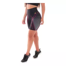 Bermuda Mescla Sublimada Fitness 0% Transparente Para Malhar