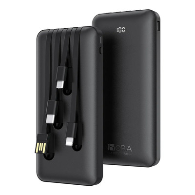 Power Bank Batería Portátil 10000mah Con Built In 4 Cables Micro Usb V8 Ip Ti...