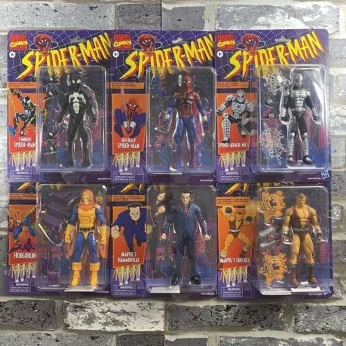 Marvel Legends Retro Spiderrman Hasbro Selladas