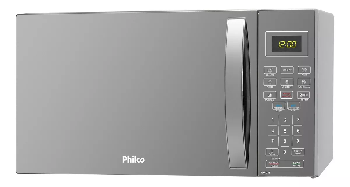 Micro-ondas Philco Pmo33e   Prata 32l 127v