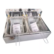 Fritadeira Industrial Equipamentos Inox 12 L Com Tampas 220v