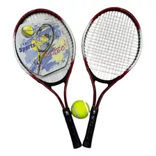 Raqueta Tenis Para Niños Pack X 2 + Bola. Iniciacion 21 PuLG