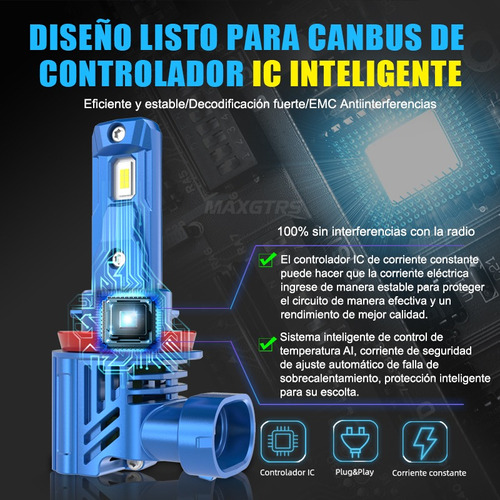 Kit De Focos Led H7 H8 H11 H16 9005 9006 Hb3 Hb4 Canbus Faro Foto 6