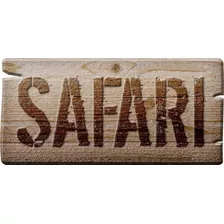 Painel Placa Safari Com Nome Personalizavel 