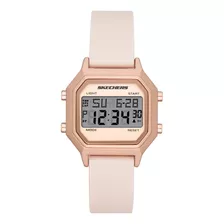 Reloj Dama Skechers Faysmith Sr6195 Color Rosa Claro Silicón