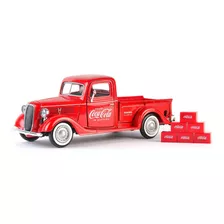 Coca-cola Camioneta Ford , Accesorios De Caja De 6 Botellas.