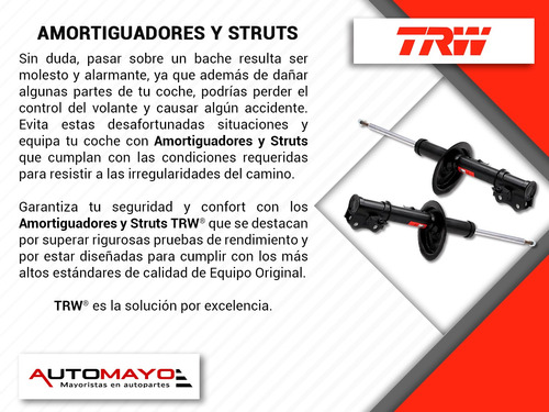 2) Amortiguadores Gas Traseros Trw Tts Quattro 2010-2013 Foto 4