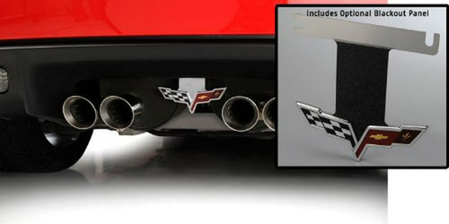 Emblema De La Placa De Escape Del Corvette C6 Se Adapta A Foto 3