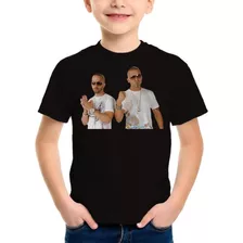 Remera Niño Wisin Y Yandel Personalizada Algodón Negra 