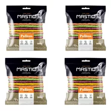 Osso Palito Colorido 8mmx5 500g - 4und Mastig 