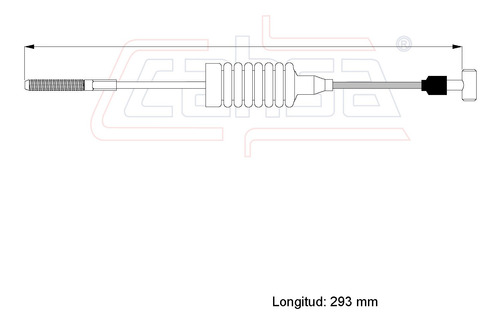 Cable Freno Delantero Para Chevrolet Prizm 1.8l 2002 Foto 2