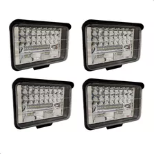 4 Faróis Milha Caminhão 192 Leds 576w 10/30v Luz Extra Forte