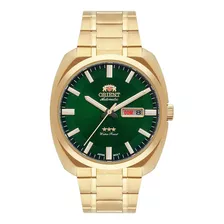 Relógio De Pulso Orient Automatic F49gg021e1kx Com Corpo Dourado, Para Masculino, Com Correia De Aço Inoxidável Cor Dourado