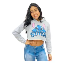 Moletom Cropped Infantil Feminino Menina Flanelado Blusa