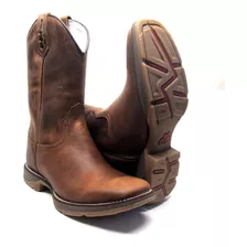 Bota Country Masculina Solado Confort Café Lisa Veterinário