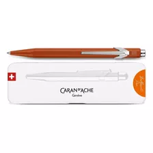 Bolígrafo Caran D'ache 849 Clormat-x Naranja Ca0849.776 Ts Color De La Tinta Azul