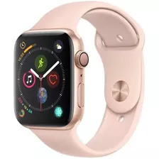 Apple Watch (gps) Series 4 Caixa 44mm Gold Pulseira Pink