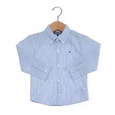 Camisa Social Masc Tommy Hilfiger Original Infantil Listras