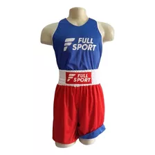 Conjunto De Box Musculosa + Short Reversible Amateur Boxeo