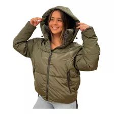 Campera Munich Puffer Impermeable Nylon Mujer Importada