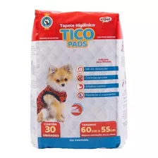 Tapete Higiênico Tico Pads Com 30 Unidades 60x55cm Expet