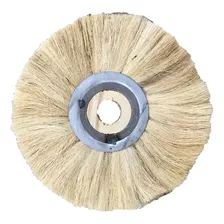 Escova Roda Sisal 10x2 Miolo Madeira-polimento Aço Inox Cm