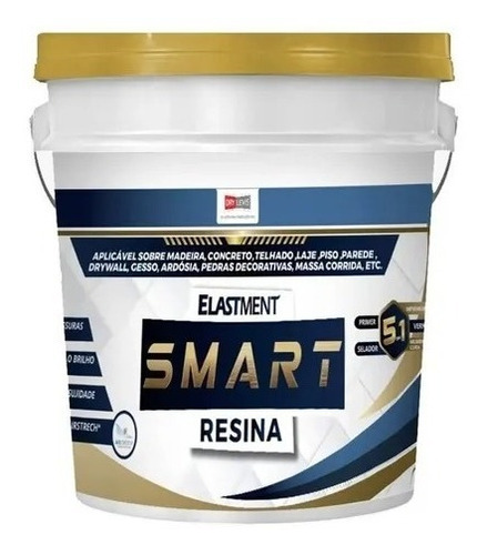 Smart Resina Multiuso Base D'água Incolor 5 X 1 900ml