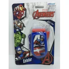 Celular Flip Com Luzea E Sons Marvel Avengers