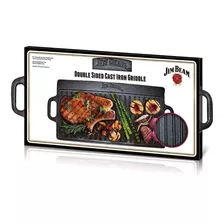 Plancha Reversible Plana + Grill Hierro Fundido Jim Beam®