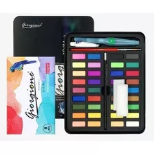 Conjunto Kit 36 Profissional Aquarelas Cores Desenho