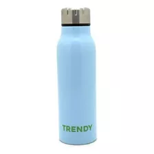 Botella Termica Trendy Acero Doble Capa Inox Cod 16442 Color Celeste