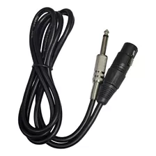 Cable Para Microfono Xlr Canon A Plug 1/4 1.5 Metros Contec