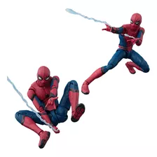 Boneco De Pvc Shf Spider Man Homecoming Homem-aranha 15cm