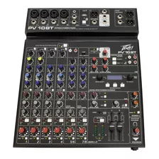 Peavey Pv-10 Bt Consola Mixer 10 Ch Bluetooth Usb Fx Pv10bt.