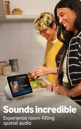 Amazon Echo Show 8 Model More Recient Pantalla Hd Vibrante De 8.7 With Space Audio With Acceso Anticipado A Alexa+ White Glaciar. Blanco