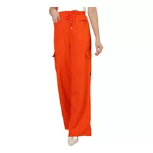 Calça Pantalona Lado Do Bolso Calças Cargo