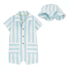 Romper Con Sombrero De Playa Bebé Conjunto Alberca - Carters