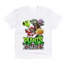 Camiseta Infantil Plants Vs Zombies Planta Vs Zombies