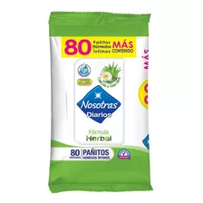 Pañitos Íntimos Nosotras Herbal 80 Unidades