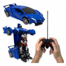 Carrinho Controle Remoto Transforma Em Robô Brinquedo Menino