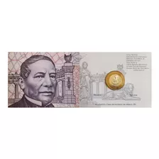 Blister Original Banco De México 100 Pesos Benito Juárez Unc