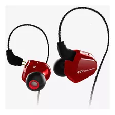 Audífonos In Ear Trn V20 Color Rojo Con Mic