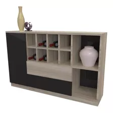 Comoda - Vajillero Con Modulo Vinoteca De 120 X 30 X 75